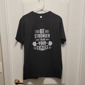 Black Motivational Graphic T-Shirt